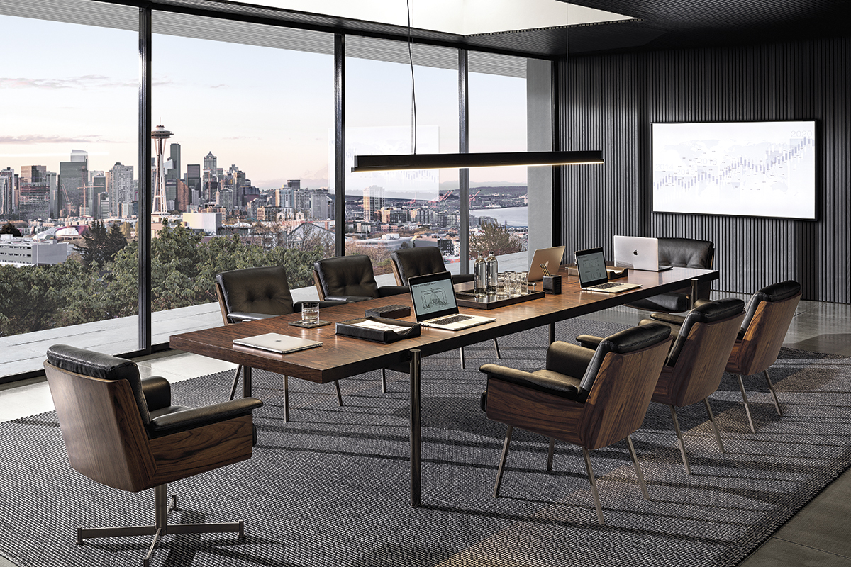 <p>Meeting tables, desks and seats have been created in response to the evolution of today’s working environments, offering a new range to cater for multifunctional meeting areas and hybrid solutions, also designed to complement elegant study environments in residential settings.</p>
